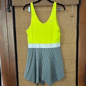 Nike Bright Yellow and Gray Athletic Dress